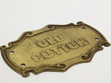 Retro Jewelry Blank, Huge Raw Brass Stamping Blank (91x63x0.80mm) Brs 905p C106