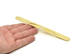 Adjustable Bangle Bracelet, Raw Brass Flat Bracelet With 2 Holes, Raw Brass Bracelet, Brass Bracelet Bangle (145x13x0.80mm) SMP1789