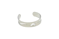 Adjustable Bangle Bracelet, Stainless Steel Flat Bracelet With 2 Holes, Steel Bracelet, Steel Bracelet Bangle (145x13x0.80mm) SMP1789