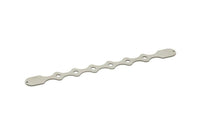 Adjustable Bangle Bracelet, Stainless Steel Flat Bracelet With 2 Holes, Steel Bracelet, Steel Bracelet Bangle (145x13x0.80mm) SMP1784
