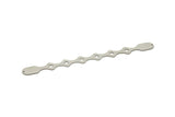 Adjustable Bangle Bracelet, Stainless Steel Flat Bracelet With 2 Holes, Steel Bracelet, Steel Bracelet Bangle (145x13x0.80mm) SMP1784