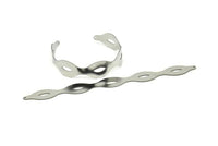 Adjustable Bangle Bracelet, Stainless Steel Flat Bracelet With 2 Holes, Steel Bracelet, Steel Bracelet Bangle (145x13x0.80mm) SMP1787