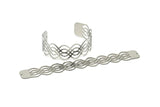 Adjustable Bangle Bracelet, Stainless Steel Flat Bracelet With 2 Holes, Steel Bracelet, Steel Bracelet Bangle (145x21x0.80mm) SMP1785