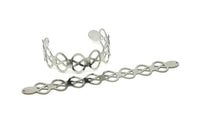 Adjustable Bangle Bracelet, Stainless Steel Flat Bracelet With 2 Holes, Steel Bracelet, Steel Bracelet Bangle (145x20x0.80mm) SMP1791