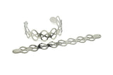 Adjustable Bangle Bracelet, Stainless Steel Flat Bracelet With 2 Holes, Steel Bracelet, Steel Bracelet Bangle (145x20x0.80mm) SMP1791