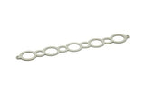 Adjustable Bangle Bracelet, Stainless Steel Flat Bracelet With 2 Holes, Steel Bracelet, Steel Bracelet Bangle (145x21x0.80mm) SMP1798