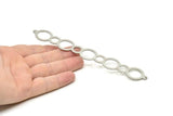 Adjustable Bangle Bracelet, Stainless Steel Flat Bracelet With 2 Holes, Steel Bracelet, Steel Bracelet Bangle (145x21x0.80mm) SMP1798