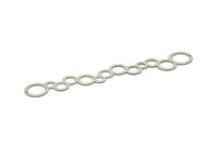 Adjustable Bangle Bracelet, Stainless Steel Flat Bracelet With 2 Holes, Steel Bracelet, Steel Bracelet Bangle (145x23x0.80mm) SMP1797
