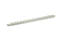 Adjustable Bangle Bracelet, Stainless Steel Flat Bracelet With 2 Holes, Steel Bracelet, Steel Bracelet Bangle (145x15x0.80mm) SMP1796