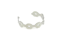 Adjustable Bangle Bracelet, Stainless Steel Flat Bracelet With 2 Holes, Steel Bracelet, Steel Bracelet Bangle (145x13x0.80mm) SMP1792