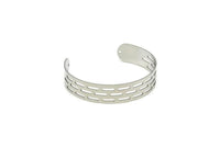 Adjustable Bangle Bracelet, Stainless Steel Flat Bracelet With 2 Holes, Steel Bracelet, Steel Bracelet Bangle (145x13x0.80mm) SMP1802