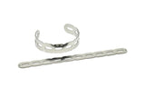 Adjustable Bangle Bracelet, Stainless Steel Flat Bracelet With 2 Holes, Steel Bracelet, Steel Bracelet Bangle (145x13x0.80mm) SMP1805