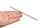 Adjustable Bangle Bracelet, Stainless Steel Flat Bracelet With 2 Holes, Steel Bracelet, Steel Bracelet Bangle (145x9x0.80mm) SMP1813