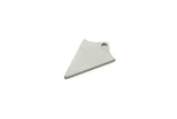 Steel Triangle Charm, Stainless Steel Tiny Triangle Charms With 1 Hole, Findings (16x11x0.80mm) SMP1867