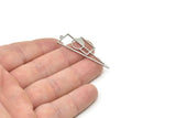 Steel Triangle Charm, Stainless Steel Triangle Charms With 1 Loop, Geometric Charms (42x14x0.80mm) SMP1861