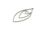 Steel Marquise Charm, Stainless Steel Marquise Charms With 1 Loop, Earrings, Pendants (36x17x0.80mm) SMP1819