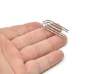 Steel Fringed Charm, Stainless Steel Fringe Shaped Charms With 1 Hole, Findings (33x15x0.80mm) SMP1851