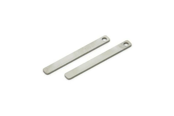 Steel Bar Charm, Stainless Steel Stick Pendants, Necklace Bars With 1 Hole (28x3x0.80mm) A5788
