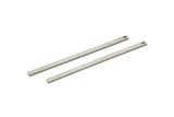 Çelik Çubuk Charm, Paslanmaz Çelik Çubuk Kolye Uçları, 1 Delikli Kolye Çubukları (45x2x0,80 mm) A5849