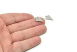 Steel Triangle Charm, Stainless Steel Tiny Triangle Charms With 1 Hole, Findings (16x11x0.80mm) SMP1867