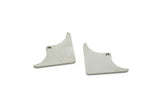 Steel Triangle Charm, Stainless Steel Tiny Triangle Charms With 1 Hole, Findings (20x13x0.80mm) SMP1854