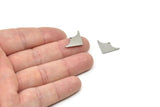 Steel Triangle Charm, Stainless Steel Tiny Triangle Charms With 1 Hole, Findings (20x13x0.80mm) SMP1854