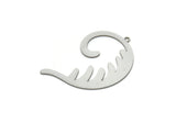 Steel Charm, Stainless Steel, Steel Pendants, Charm Pendants, Steel Charms With 1 Loop (39x27x0.80mm) SMP1941