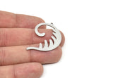 Steel Charm, Stainless Steel, Steel Pendants, Charm Pendants, Steel Charms With 1 Loop (39x27x0.80mm) SMP1941