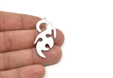 Steel Irregular Charm, Stainless Steel Irregular Shaped Charms With 1 Loop, Charm Pendants (41x20x0.80mm) SMP1963
