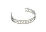 Adjustable Bangle Bracelet, Stainless Steel Flat Bracelet With 2 Holes, Steel Bracelet, Steel Bracelet Bangle (145x10x0.80mm) SMP1990