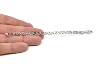 Adjustable Bangle Bracelet, Stainless Steel Flat Bracelet With 2 Holes, Steel Bracelet, Steel Bracelet Bangle (145x6x0.80mm) SMP1991