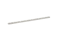 Steel Star Bracelet, Stainless Steel Flat Bracelet With 2 Holes, Steel Star Patterned Bangle, Bracelet Bangle (157x8x0.80mm) SMP2000