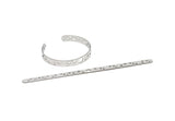 Steel Bracelet, Stainless Steel Flat Bracelet, Stainless Steel Geometric Patterned Bangle, Bracelet Bangle (157x8x0.80mm) SMP2004