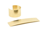 Brass Bracelet Blank - Raw Brass Flat Stamping Bracelet Blanks, Bangles (40x145x0.80mm) BRC243