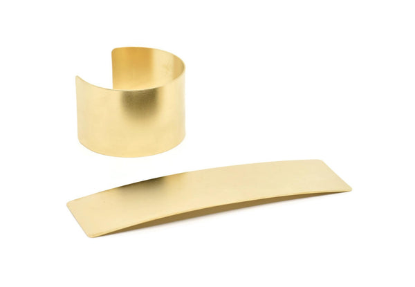 Brass Bracelet Blank - Raw Brass Flat Stamping Bracelet Blanks, Bangles (40x145x0.80mm) BRC243