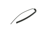 Siyah Çivi Küpe Telleri, 1 Delikli 4 Oksitlenmiş Siyah Pirinç İğne Çubuğu Küpe Telleri (57x47x3x1mm) E378