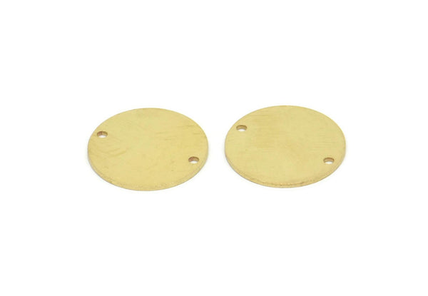 Pirinç Yuvarlak Konnektör, 2 Delikli 8 Ham Pirinç Yuvarlak Konnektör, Bulgular (18x0,80 mm) SMP1930