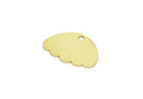 Brass Jellyfish Charm, Raw Brass Jellyfish Charms With 1 Hole, Charm Pendants (10x14x0.60mm) SMP1952