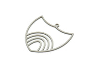 Steel Shield Charm, Stainless Steel Shield Shaped Charms With 1 Loop, Charm Pendants, Findings (26.5x26.5x0.80mm) SMP1977