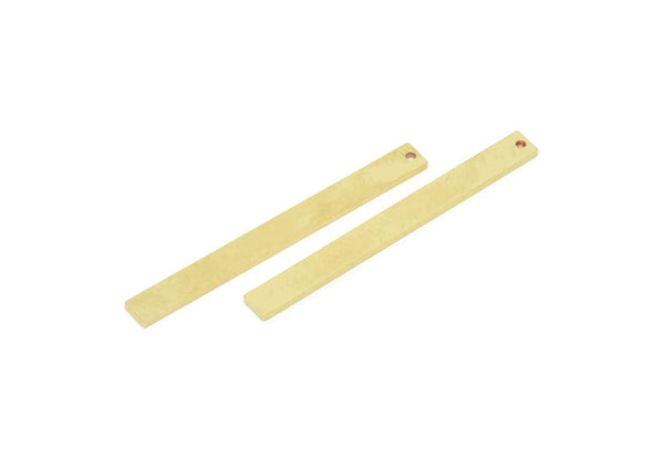 Brass Stick Charm, Raw Brass Necklace Bars With 1 Hole, Findings, Earrings (42.5x4x1mm) SMP1984