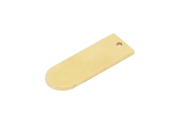 Brass D Shaped Charm, Raw Brass D Shaped Charms With 1 Hole, Earrings, Findings (26x9x1mm) SMP1993