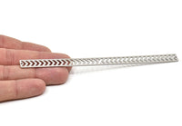 Adjustable Bangle Bracelet, Stainless Steel Flat Bracelet With 2 Holes, Steel Bracelet, Steel Bracelet Bangle (145x10x0.80mm) SMP1990