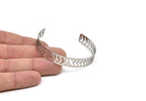 Adjustable Bangle Bracelet, Stainless Steel Flat Bracelet With 2 Holes, Steel Bracelet, Steel Bracelet Bangle (145x10x0.80mm) SMP1990