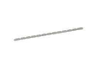 Adjustable Bangle Bracelet, Stainless Steel Flat Bracelet With 2 Holes, Steel Bracelet, Steel Bracelet Bangle (145x6x0.80mm) SMP1991