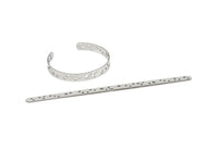 Steel Star Bracelet, Stainless Steel Flat Bracelet, Stainless Steel Star Patterned Bangle, Bracelet Bangle (157x8x0.80mm) SMP2005