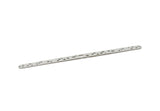 Steel Heart Bracelet, Stainless Steel Flat Bracelet With 2 Holes, Steel Heart Patterned Bangle, Bracelet Bangle (157x8x0.80mm) SMP2002