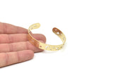 Brass Star Bracelet, Raw Brass Flat North Star Patterned Bracelet, Bracelet Findings, Bangle Findings (157x10x1mm) SMP2012