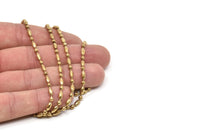 Brass Bead Chain, 3 Meters Raw Brass Bead Chain, Findings (3mm) BS 1011
