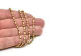 Brass Bead Chain, 3 Meters Raw Brass Bead Chain, Findings (3mm) BS 1011