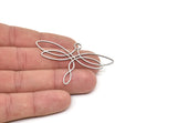 Steel Charm, Stainless Steel Dragonfly Charms With 1 Loop, Earring Charms, Pendant Charms (39x57x0.80mm) SMP2073